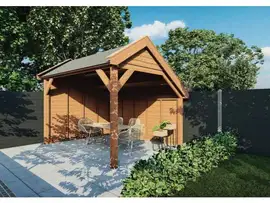 Fonteyn | Kapschuur Traditioneel 4000 x 3400  | Onbehandelde Douglas Wanden