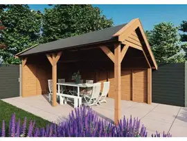 Fonteyn | Kapschuur Traditioneel 6150 x 3400  | Onbehandelde Douglas Wanden