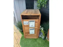 Showmodel Containerberging Enkel Hardhout