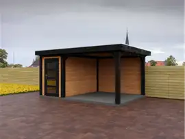 Fonteyn | Tuinhuis Jasmijn met Overkapping 450 x 300 Exclusief