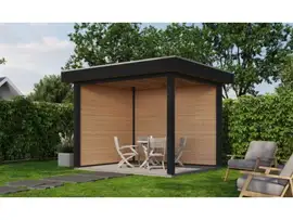 Fonteyn Exclusief Overkapping 300x250cm  - Gebeitst Transparant Eiken / RAL7021