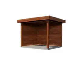 Lugarde Select veranda Laren 300x250cm - Bruin geolied