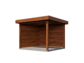 Lugarde Select veranda Almelo 300x300cm - Bruin geolied