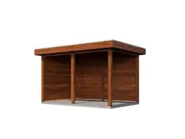 Lugarde Select veranda Dokkum 388x250cm - Bruin geolied