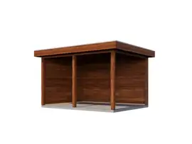 Lugarde Select veranda Vorden 388x300cm - Bruin geolied