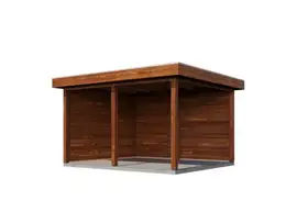 Lugarde Select veranda Egmond 388x350cm - Bruin geolied