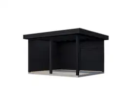 Lugarde Select veranda Egmond 388x350cm - Zwart geolied