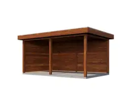 Lugarde Select veranda Montfoort 488x300cm - Bruin geolied