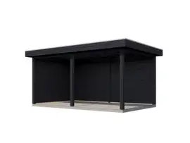 Lugarde Select veranda Montfoort 488x300cm - Zwart geolied