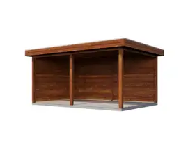 Lugarde Select veranda Middelburg 488x350cm - Bruin geolied