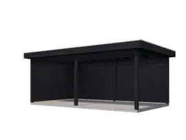 Lugarde Select veranda Vlissingen 588x350cm - Zwart geolied