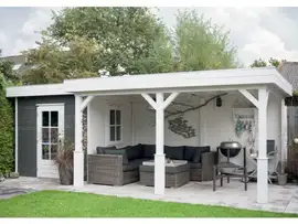 Lugarde | Tuinhuis met overkapping op maat PR26