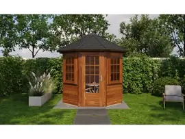 Lugarde Select Prima tuinhuis Zaandam Ø250x - Bruin