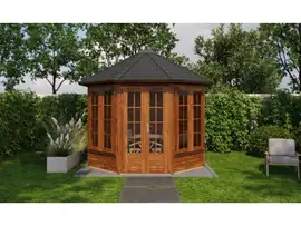 Lugarde Select Prima tuinhuis Drachten Ø300x - Bruin