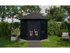 Lugarde Select Prima tuinhuis Hellevoetsluis Ø300x - Zwart