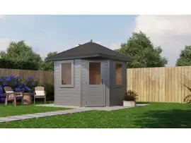 Lugarde Select Prima | Tuinhuis Leeuwarden 240 x 240 cm | RAL 7037