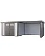 Telluria | Tuinhuis Classico 3030 | 4 Kleuren - met Overkapping Lounge (Large, XL)