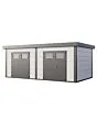 Telluria | Tuinhuis Duo 3336 | Wit-Antraciet