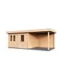 Lugarde Select Modern | Tuinhuis Emmen met Veranda Rechts 388 + 300 x 300 | Onbehandeld