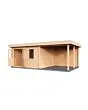 Lugarde Select Modern | Tuinhuis Almere met Veranda Rechts 388 + 300 x 388 | Onbehandeld
