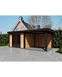 Fonteyn | Tuinhuis Coco met Overkapping 600 x 250 Exclusief