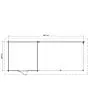 Lugarde Select | Tuinhuis Ede met Overkapping Rechts 250 + 400 x 250 | Onbehandeld