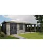 Lugarde Select | Tuinhuis Didam met Overkapping Rechts 400 + 400 x 400 | Keteldruk Grijs