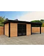 Fonteyn | Tuinhuis Thirza met Overkapping 700 x 300 Exclusief