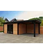 Fonteyn | Tuinhuis Thirza met Overkapping 700 x 300 Exclusief
