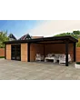 Fonteyn | Tuinhuis Thirza met Overkapping 800 x 300 Exclusief