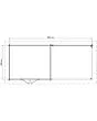 Lugarde Select | Tuinhuis Wageningen met Overkapping Rechts 300 + 300 x 250 | Onbehandeld