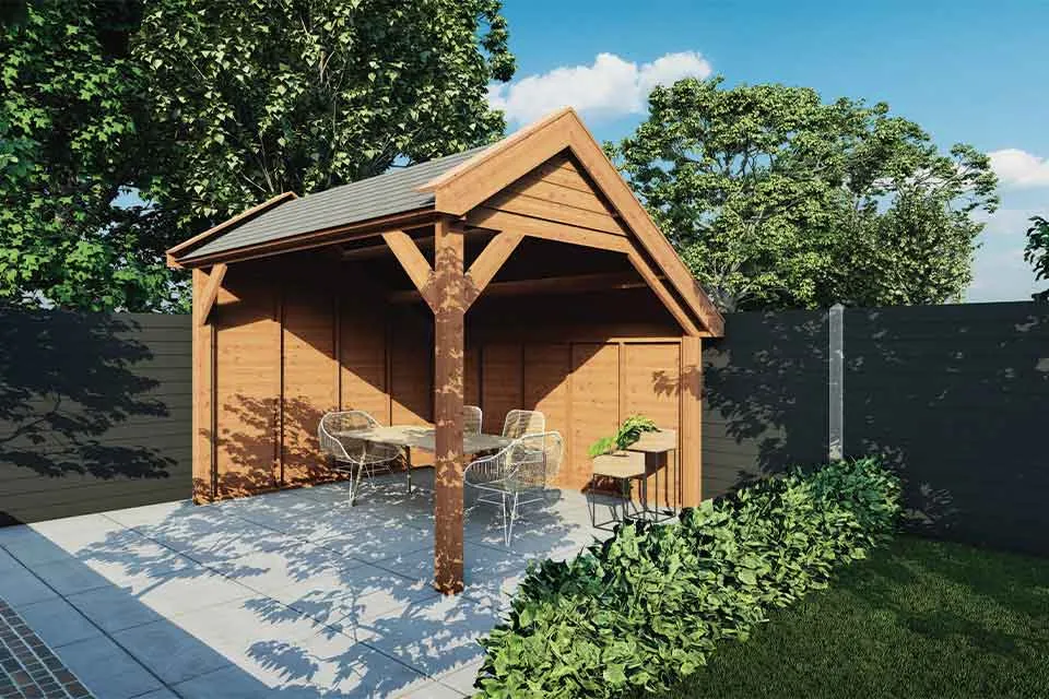 Fonteyn | Kapschuur Traditioneel 4000 x 3400  | Onbehandelde Douglas Wanden