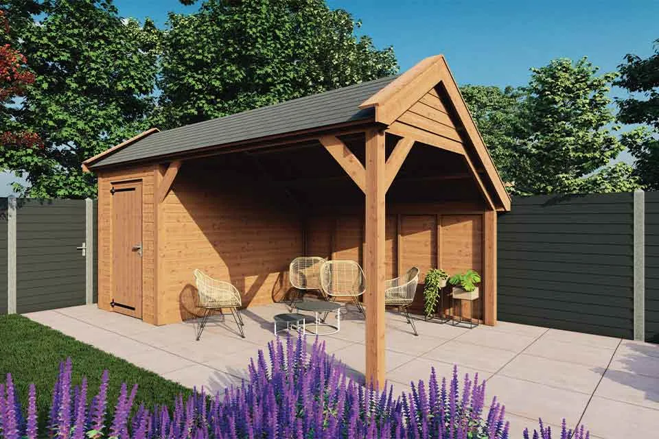 Fonteyn | Kapschuur Traditioneel 5700 x 3400 | Onbehandelde Douglas Wanden