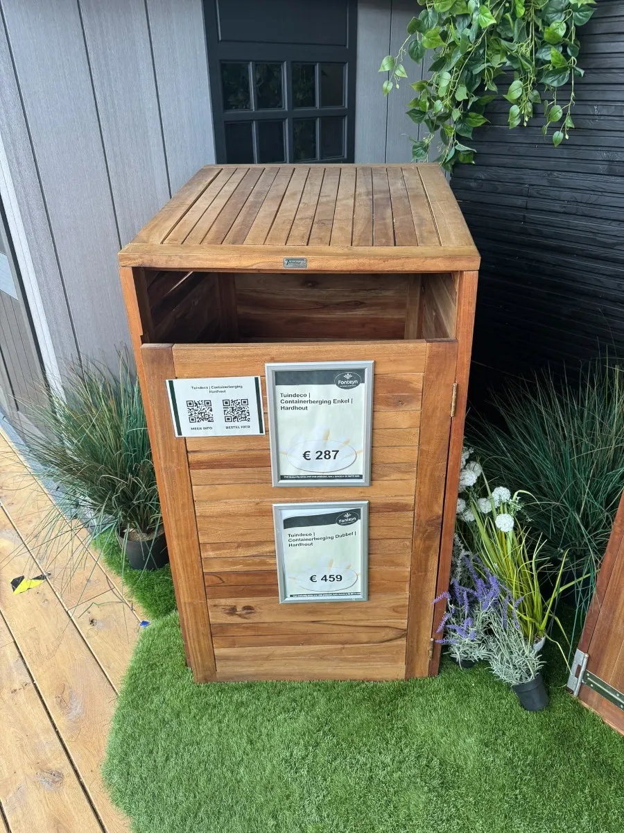 Showmodel Containerberging Enkel Hardhout