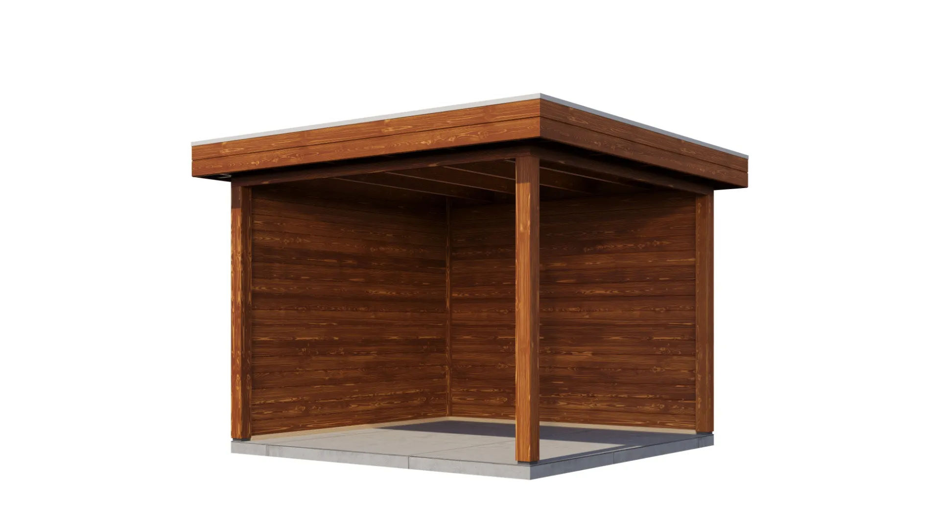 Lugarde Select veranda Almelo 300x300cm - Bruin geolied