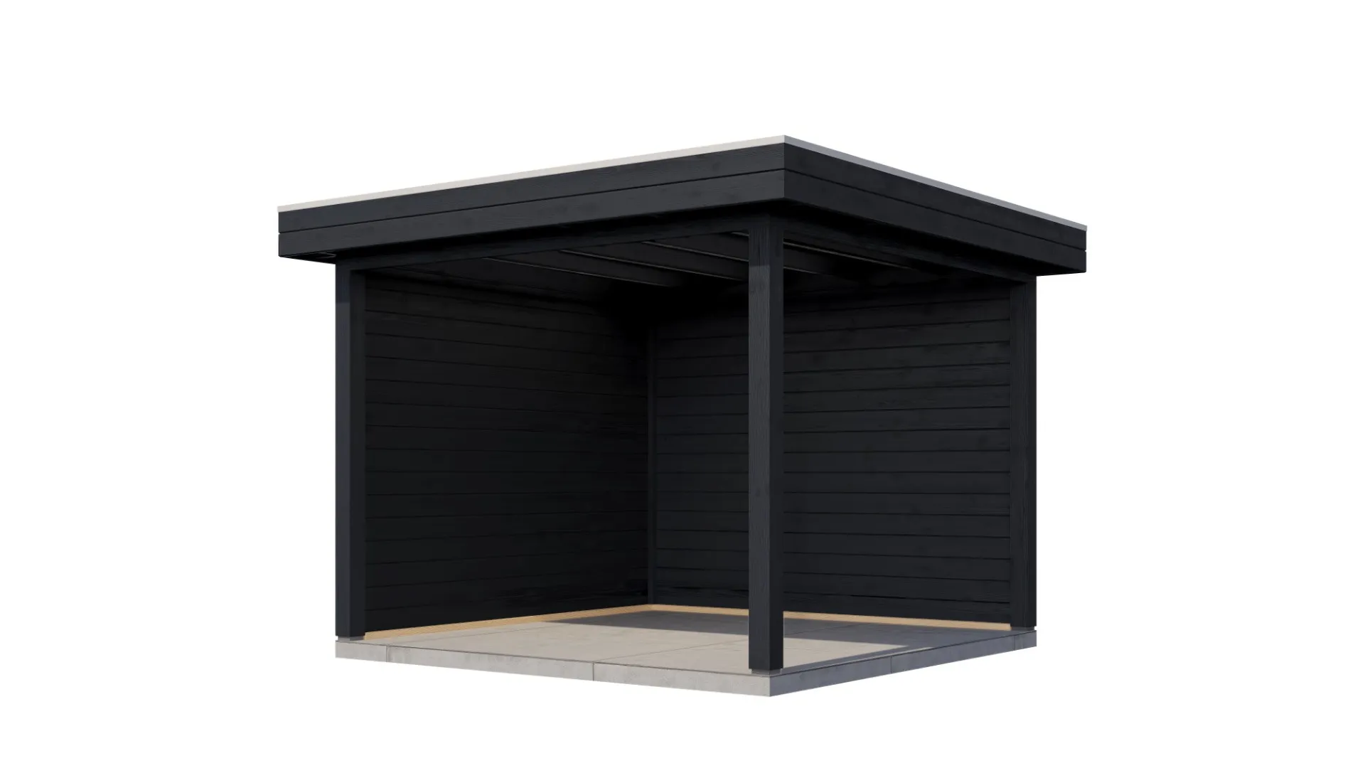 Lugarde Select veranda Almelo 300x300cm - Zwart geolied