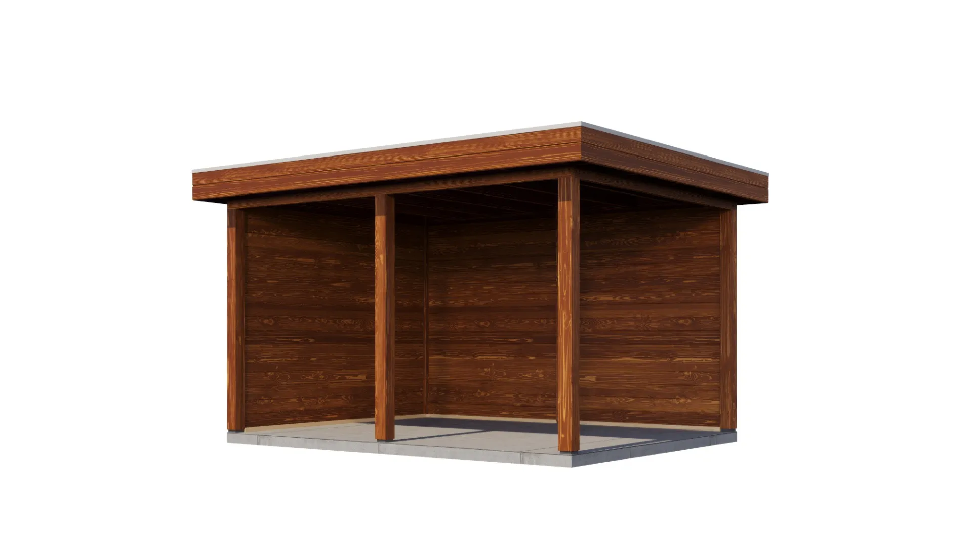 Lugarde Select veranda Vorden 388x300cm - Bruin geolied