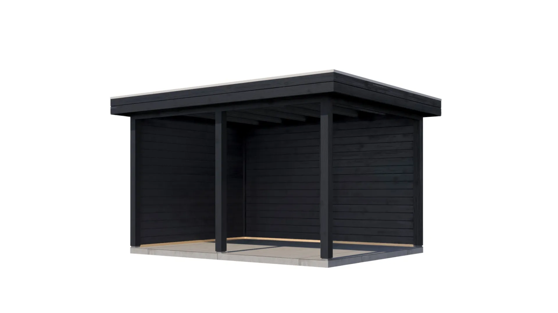 Lugarde Select veranda Vorden 388x300cm - Zwart geolied