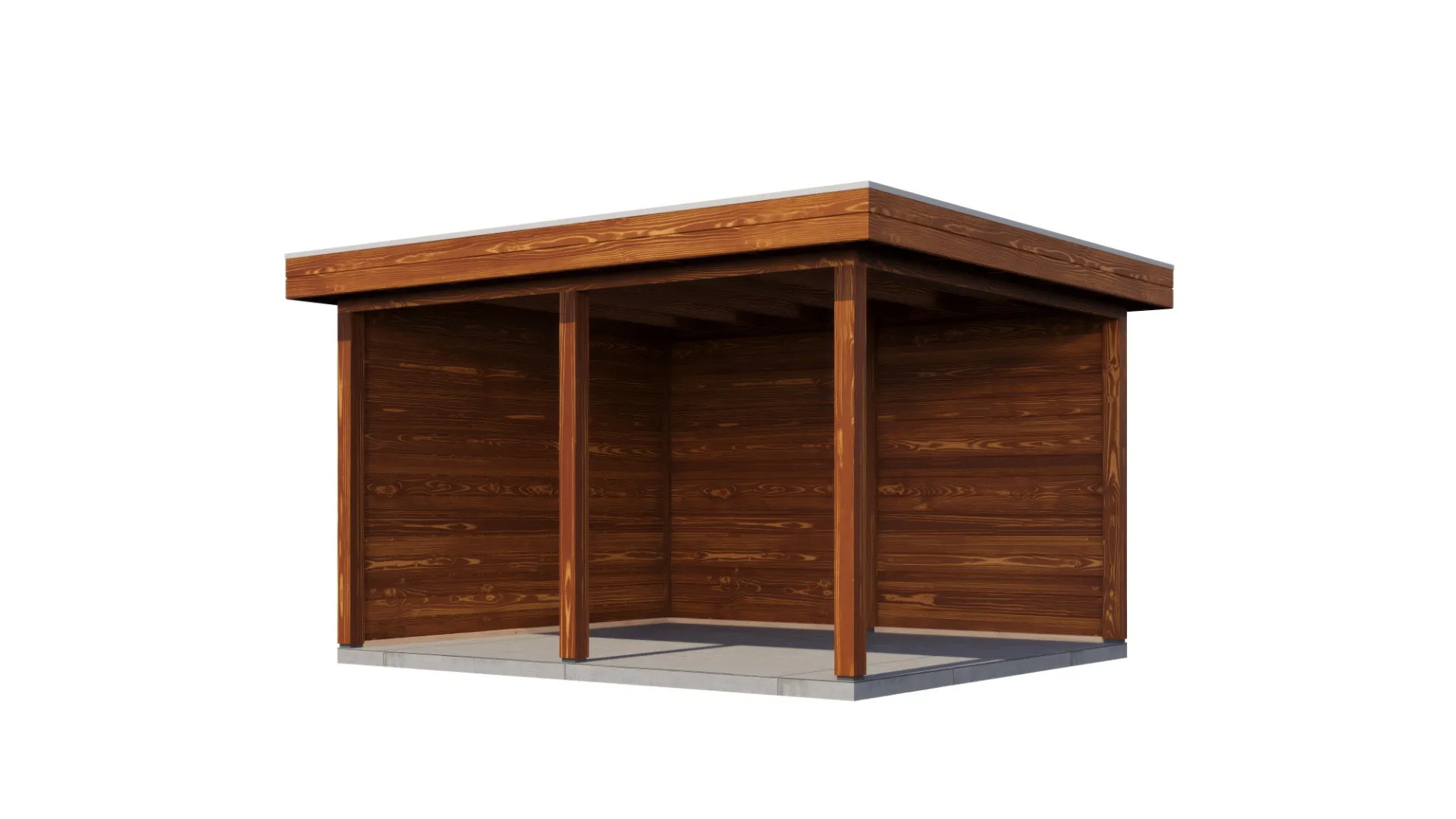 Lugarde Select veranda Egmond 388x350cm - Bruin geolied