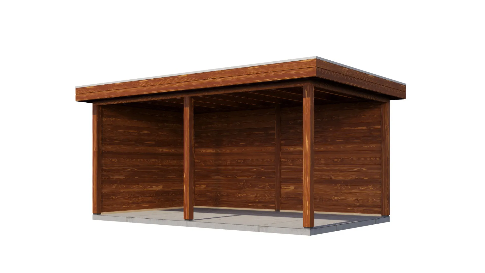 Lugarde Select veranda Montfoort 488x300cm - Bruin geolied