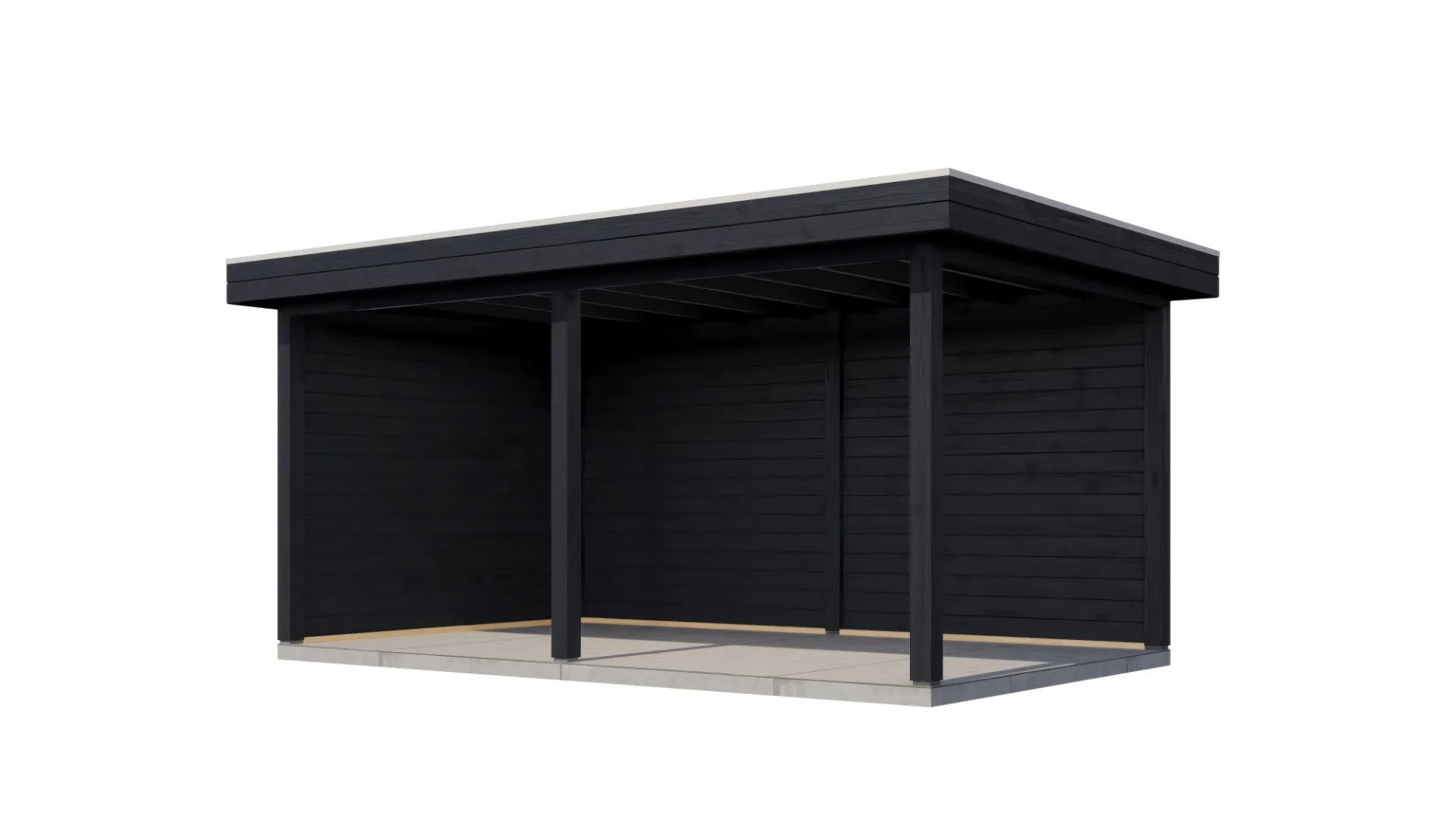 Lugarde Select veranda Montfoort 488x300cm - Zwart geolied