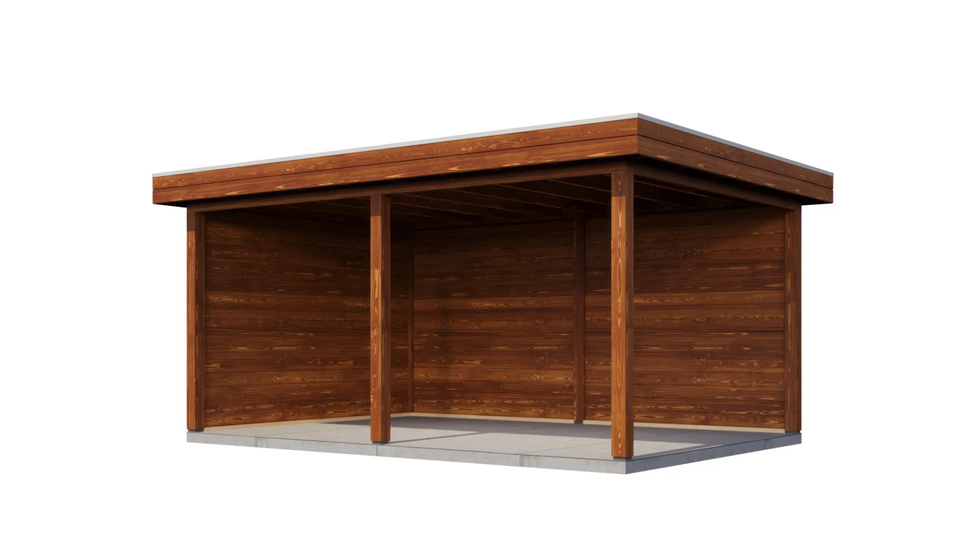 Lugarde Select veranda Middelburg 488x350cm - Bruin geolied