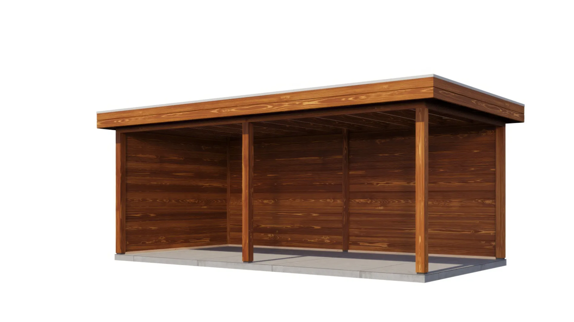 Lugarde Select veranda Assen 588x300cm - Bruin geolied