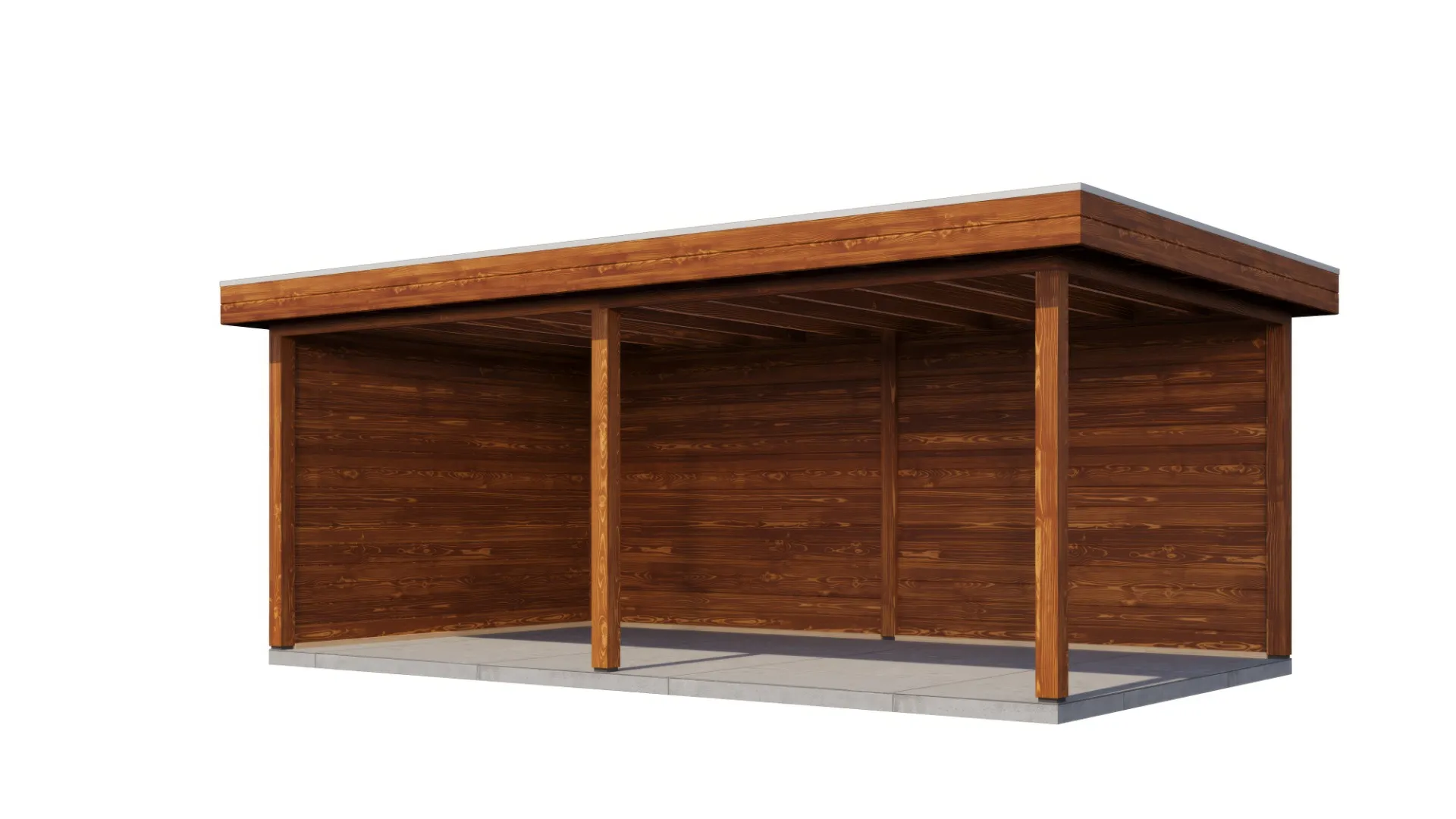 Lugarde Select veranda Vlissingen 588x350cm - Bruin geolied