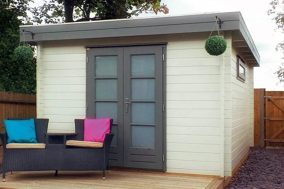 Lugarde | Moderne blokhut met platdak B14