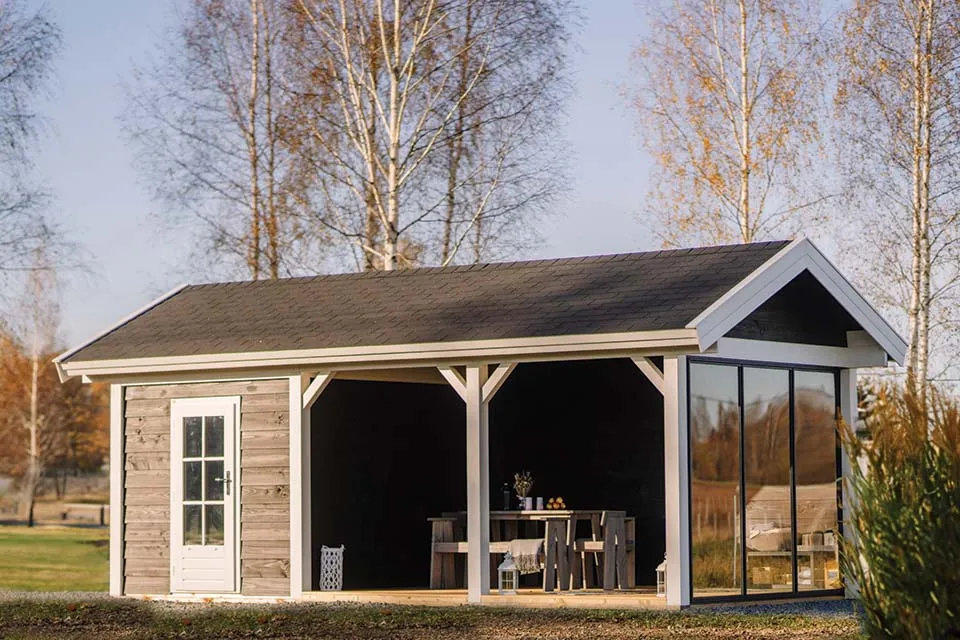 Lugarde | Douglas buitenverblijf met overkapping PSD22