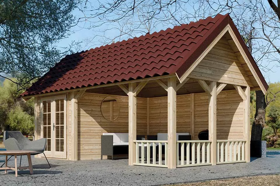 Lugarde | Lariks Kapschuur met overkapping PSL5