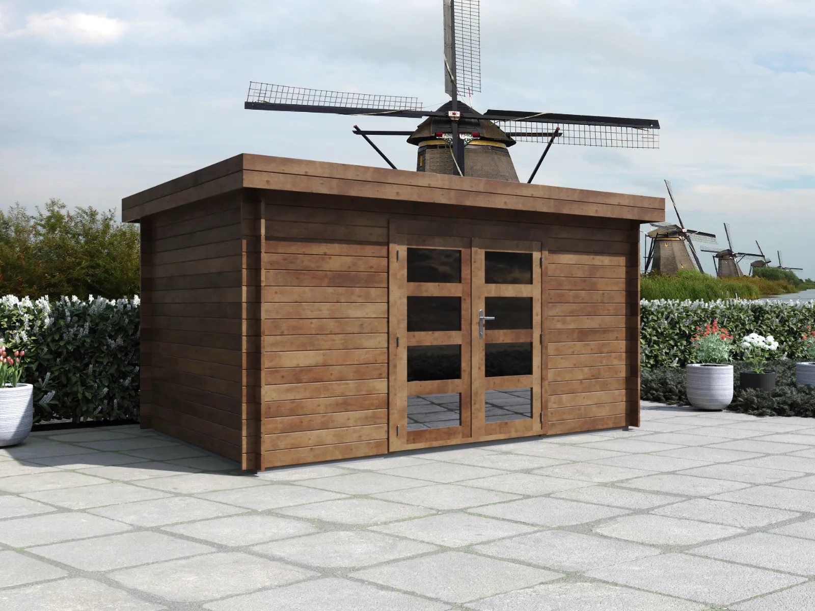 Fonteyn | Tuinhuis Inaya 400x300 | HG bruin