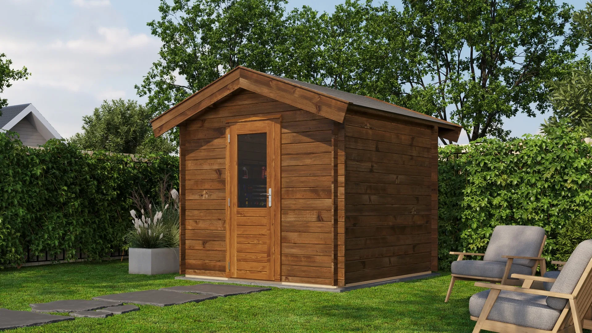 Lugarde Select | Tuinhuis Hengelo 250 x 250 | Keteldruk Bruin