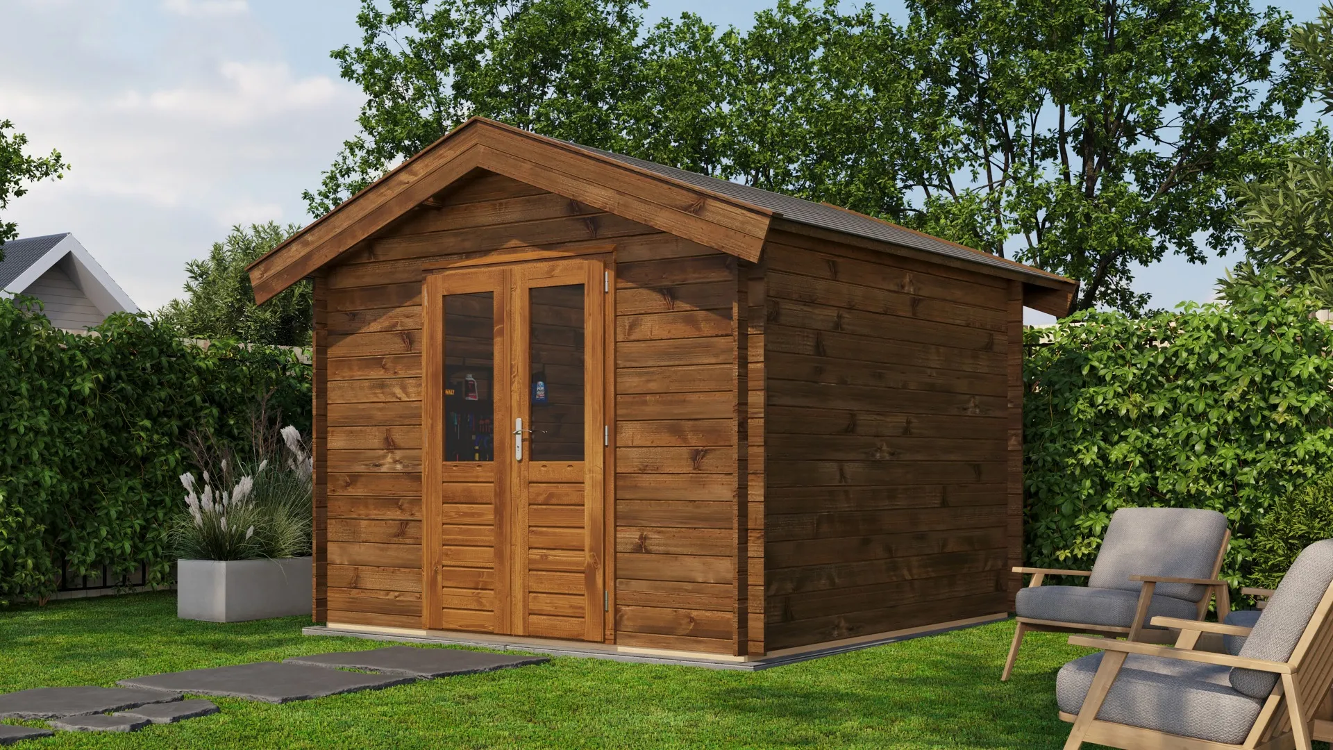 Lugarde Select | Tuinhuis Twello 300 x 300 | Keteldruk Bruin